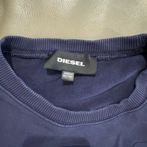 Diesel Men’s Blue Oversized Sweatshirt Size Medium